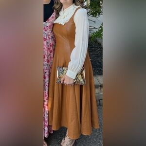 AVEC LES FILLES LEATHER DRESS